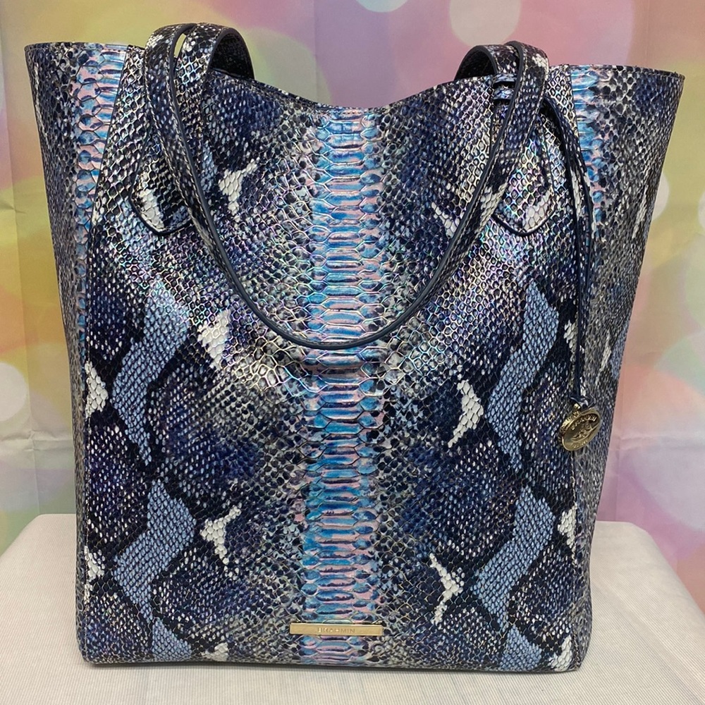 Brand New With Tags Brahmin Handbag Jayden Marine Seville.